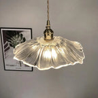 Suspension élégante en forme de fleur de verre pour intérieur, réglable