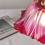 Suspension élégante en forme de fleur de verre pour intérieur, réglable