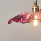Suspension élégante en forme de fleur de verre pour intérieur, réglable