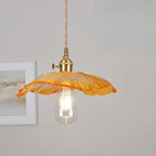 Suspension élégante en forme de fleur de verre pour intérieur, réglable