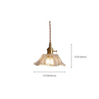 Suspension élégante en forme de fleur de verre pour intérieur, réglable