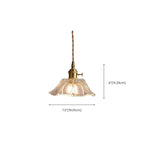 Suspension élégante en forme de fleur de verre pour intérieur, réglable
