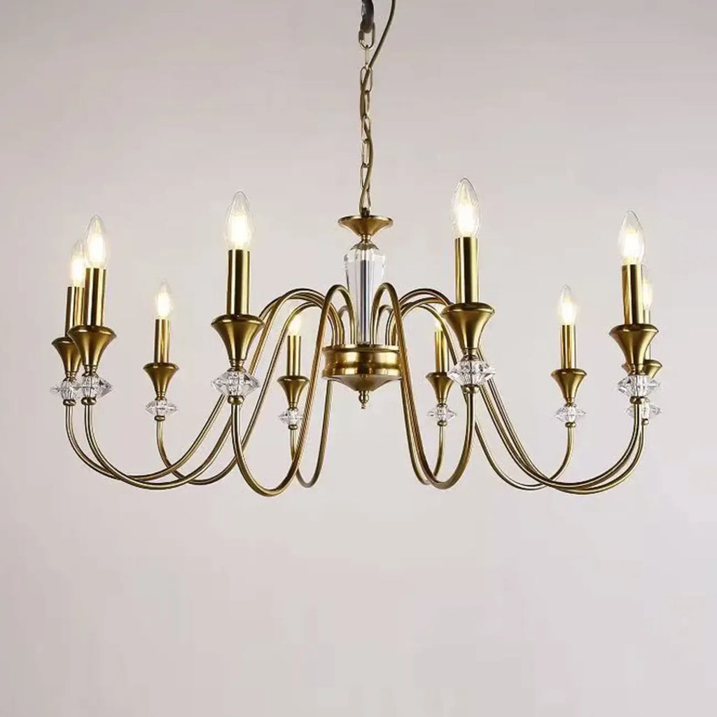 Lustre industriel en verre noir de type candélabre, 3 à 10 lumières
