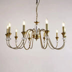 Lustre industriel en verre noir de type candélabre, 3 à 10 lumières