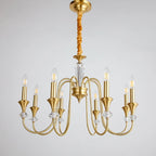 Lustre industriel en verre noir de type candélabre, 3 à 10 lumières