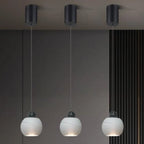Suspension moderne en verre avec LED pour chambre à coucher