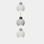Suspension moderne en verre avec LED pour chambre à coucher