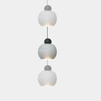 Suspension moderne en verre avec LED pour chambre à coucher