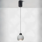 Suspension moderne en verre avec LED pour chambre à coucher