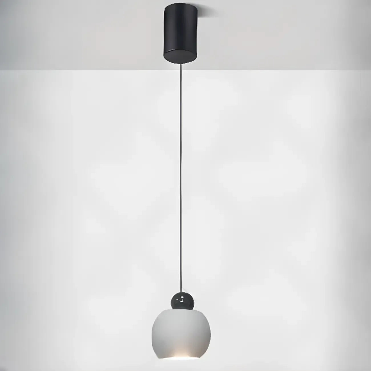 Suspension moderne en verre avec LED pour chambre à coucher