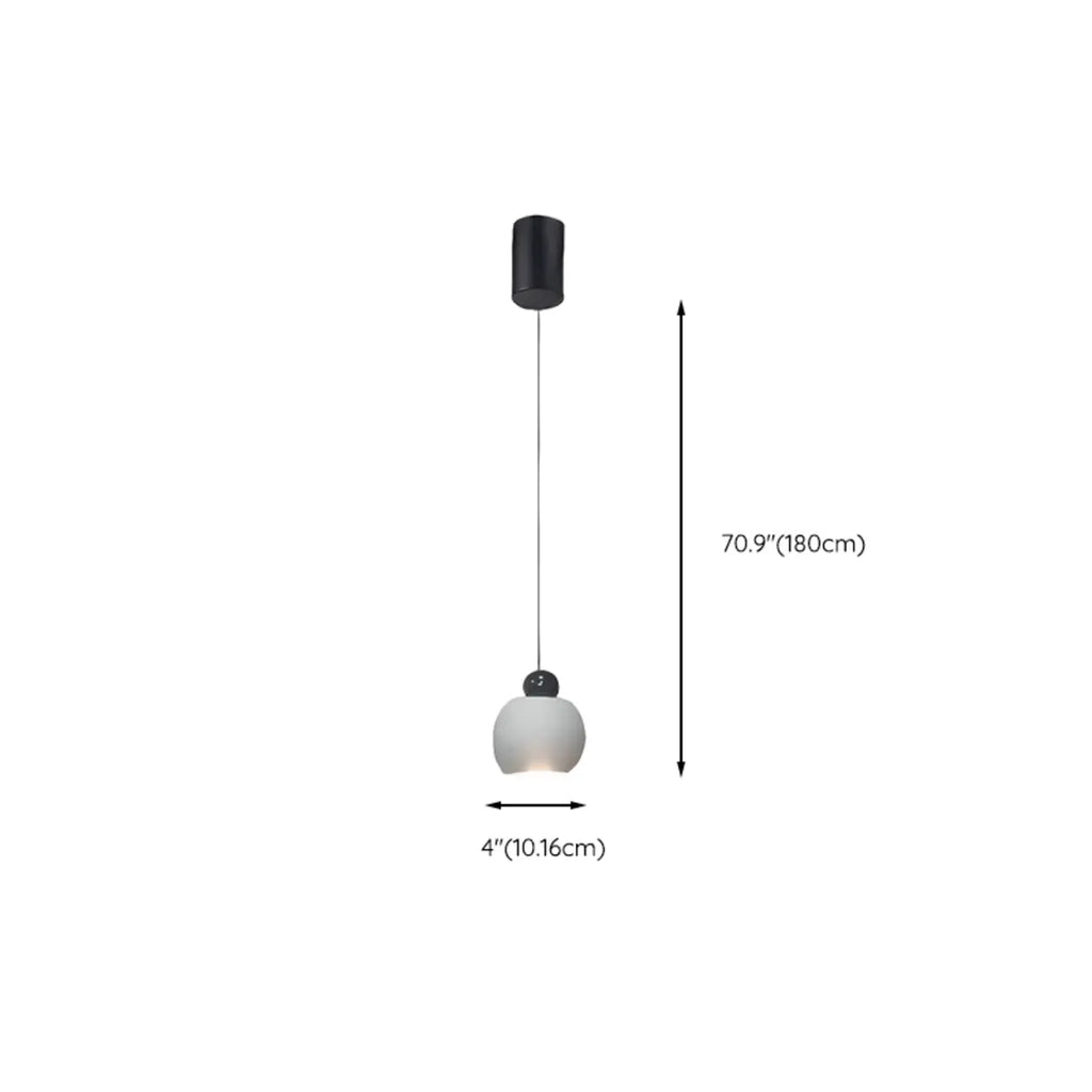 Suspension moderne en verre avec LED pour chambre à coucher