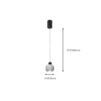Suspension moderne en verre avec LED pour chambre à coucher