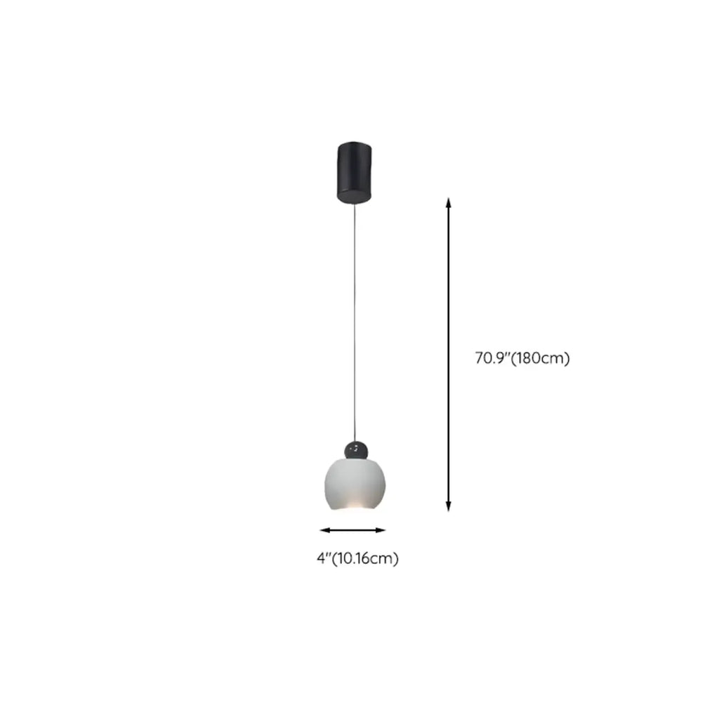 Suspension moderne en verre avec LED pour chambre à coucher
