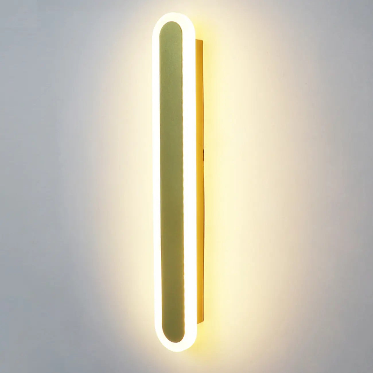 Applique murale LED longue à intensité variable pour chambre à coucher avec revêtement acrylique