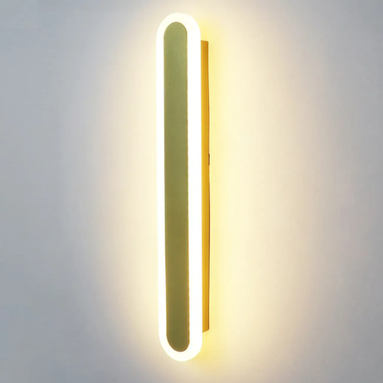 Applique murale LED longue à intensité variable pour chambre à coucher avec revêtement acrylique