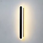 Applique murale LED longue à intensité variable pour chambre à coucher avec revêtement acrylique