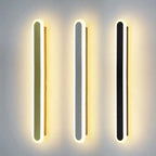 Applique murale LED longue à intensité variable pour chambre à coucher avec revêtement acrylique