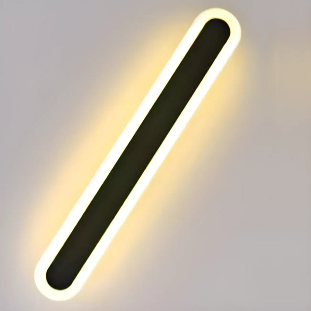 Applique murale LED longue à intensité variable pour chambre à coucher avec revêtement acrylique