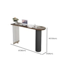 Tables de bar modernes en bois brun et piètement en fer pour bistro