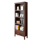 Armoire de rangement ouverte classique en bois blanc pour bureau