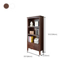 Armoire de rangement ouverte classique en bois blanc pour bureau