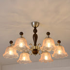 Lustre moderne antique en forme de fleur pour salle à manger