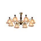Lustre moderne antique en forme de fleur pour salle à manger