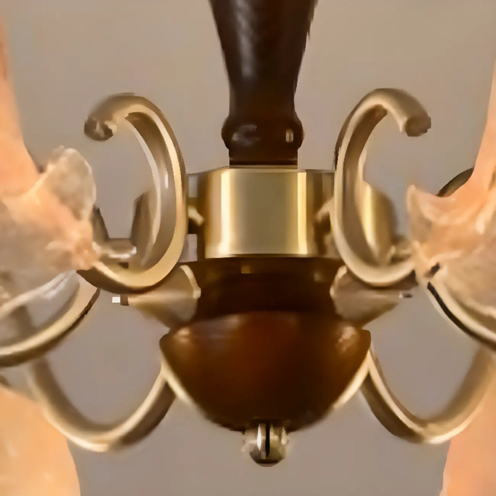 Lustre moderne antique en forme de fleur pour salle à manger