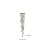 Lustre moderne en cristal à motif papillon linéaire avec télécommande