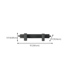 Applique da bagno rettangolare nera regolabile a 3 luci