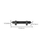 Applique da bagno rettangolare nera regolabile a 3 luci