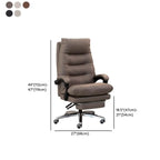 Chaise de bureau ergonomique en cuir noir réglable avec roulettes