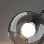 Suspension de cuisine moderne en verre à 3 lumières, hauteur réglable