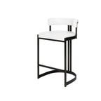 Tabouret de bar traîneau doré luxueux avec coussin en métal