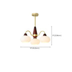 Lustre élégant classique avec abat-jour tambour en verre doré