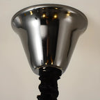 Lustre moderne noir à 6/8 lumières de type candélabre, à intensité variable