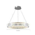 Lustre moderne glamour à double anneau de verre et LED