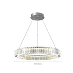 Lustre moderne glamour à double anneau de verre et LED