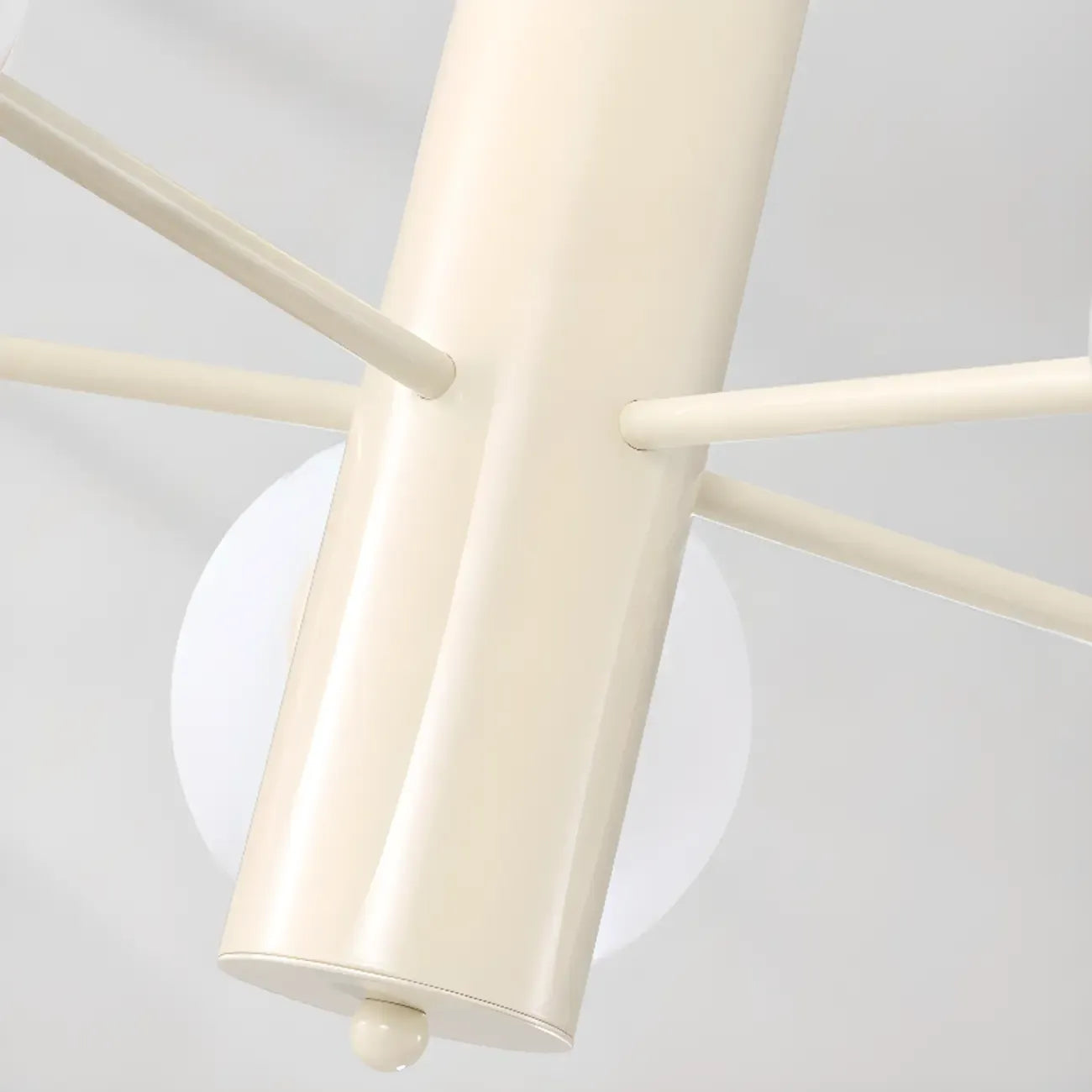 Lustre Sputnik minimaliste en verre sphérique blanc