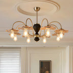 Lustre géométrique à grandes tiges pour salle à manger, 6/8 lumières