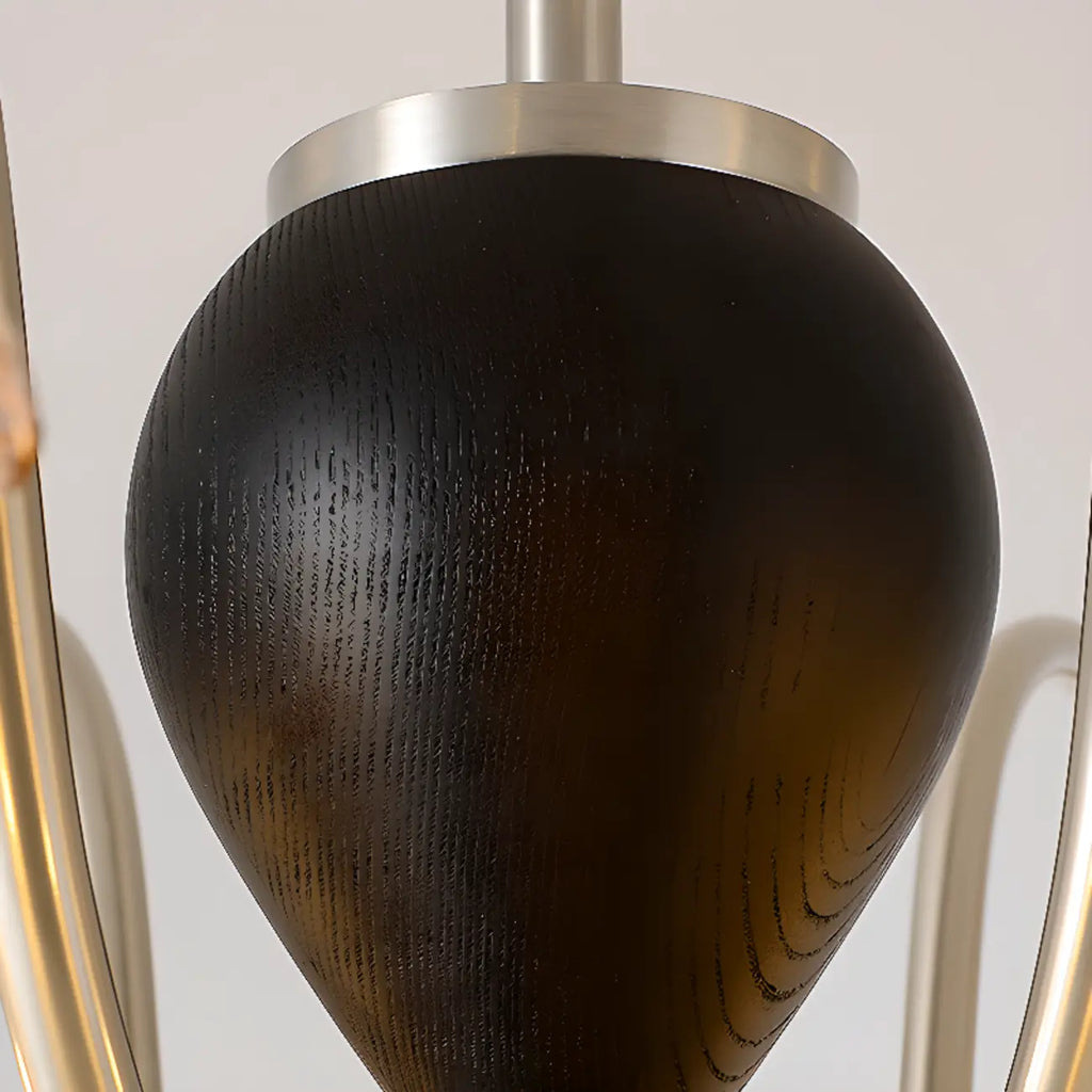 Lustre géométrique à grandes tiges pour salle à manger, 6/8 lumières
