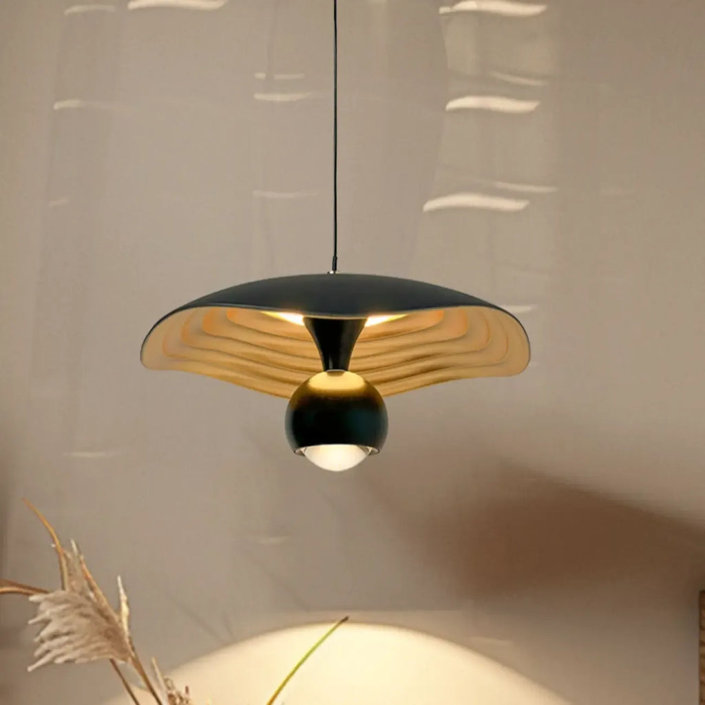 Suspension moderne noire à 2 lumières, hauteur réglable