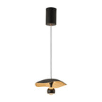 Suspension moderne noire à 2 lumières, hauteur réglable