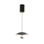 Suspension moderne noire à 2 lumières, hauteur réglable