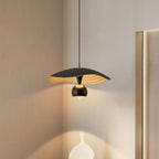 Suspension moderne noire à 2 lumières, hauteur réglable