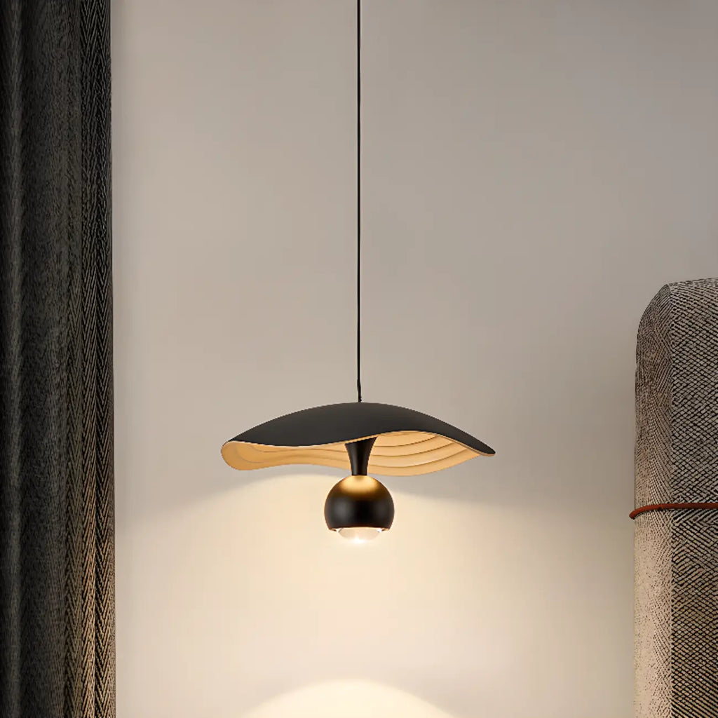 Suspension moderne noire à 2 lumières, hauteur réglable