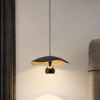 Suspension moderne noire à 2 lumières, hauteur réglable