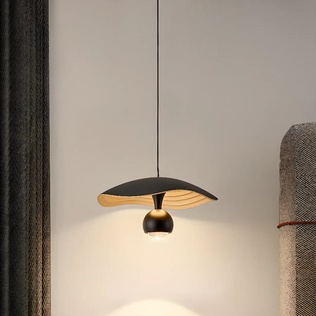 Suspension moderne noire à 2 lumières, hauteur réglable