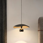 Suspension moderne noire à 2 lumières, hauteur réglable