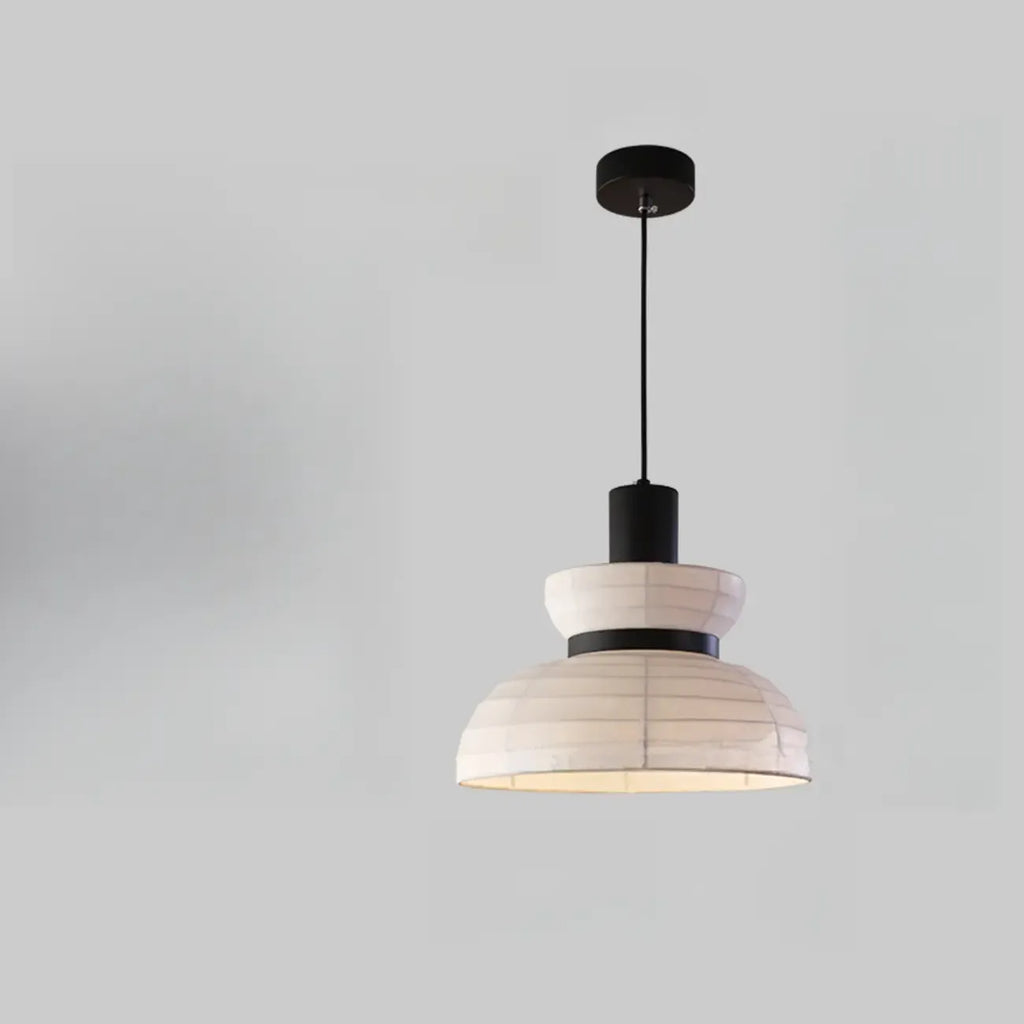 Suspension minimaliste et élégante en soie blanche pour cuisine